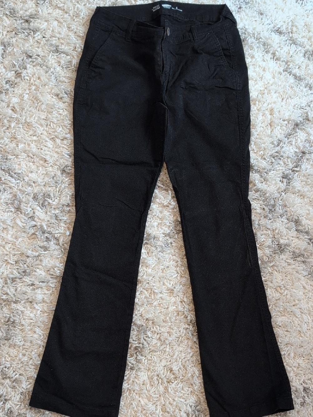 Old Navy Women's Black Boot-Cut Pants/Khakis, Size 6, NWOT